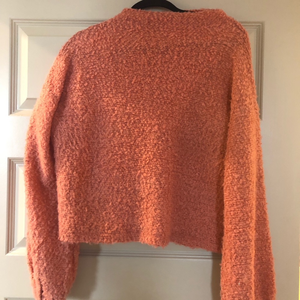 Pink cropped sweater
